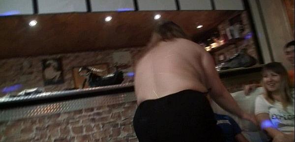 Wild bbw gets naked and gives head
